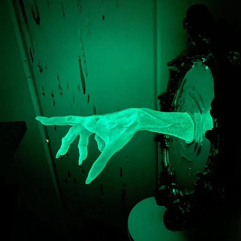 Resin Craft Material - Gothic Devil Hand Wall Decor, Luminous