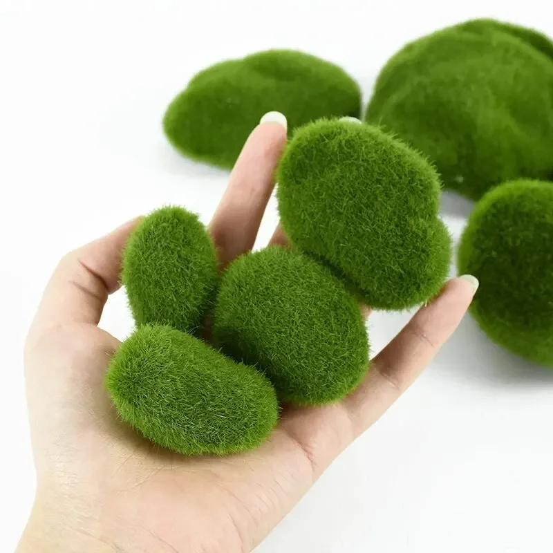 10Pcs Simulation Moss Stone Ar - Terrarium Moss Art review and price