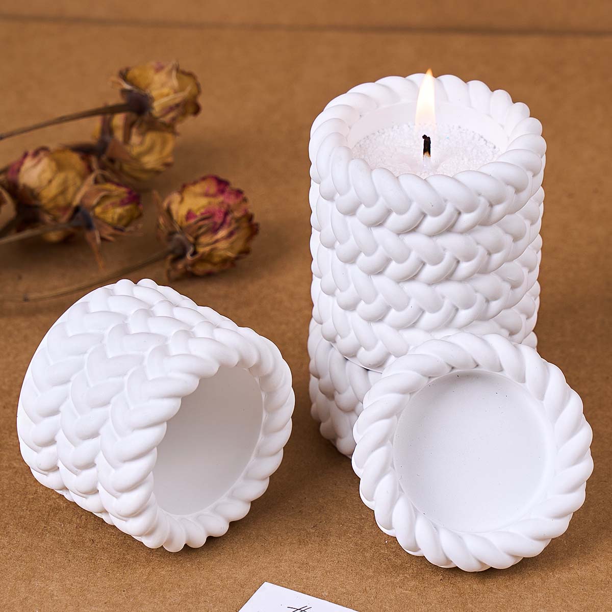 1/2/3/4 Floors Hemp Rope Candl - Coaster Mold Round review and price