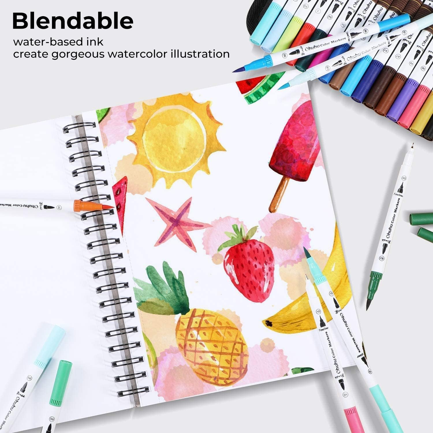 Ohuhu Art Markers Dual Tips Li - Copic Marker Sketch review and price