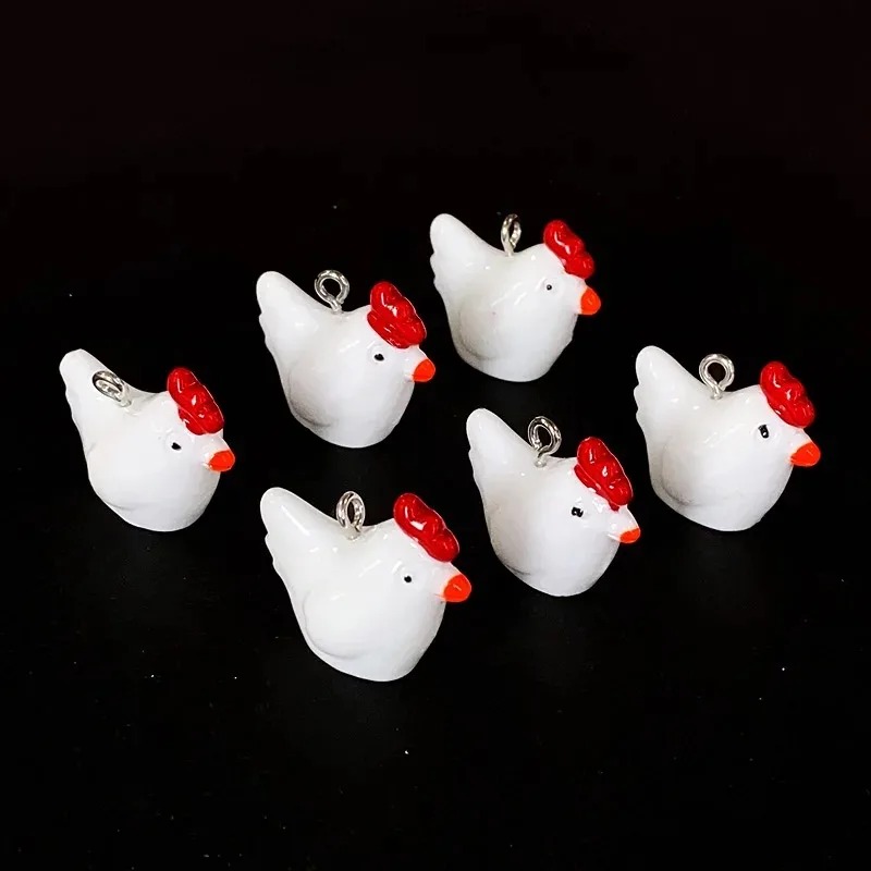 10Pcs Cute Mini 3D Chicken Res - Resin Craft Supplies review and price