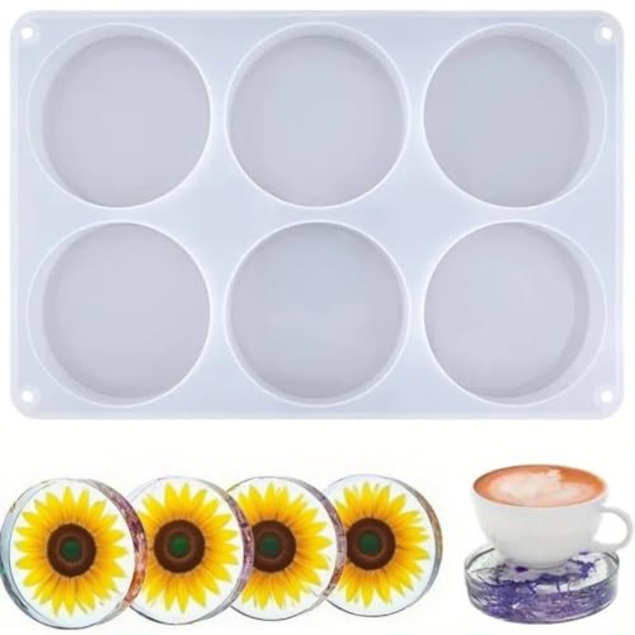 6-Cavity Deep Round Coaster Si - Coaster Mold Round review and price