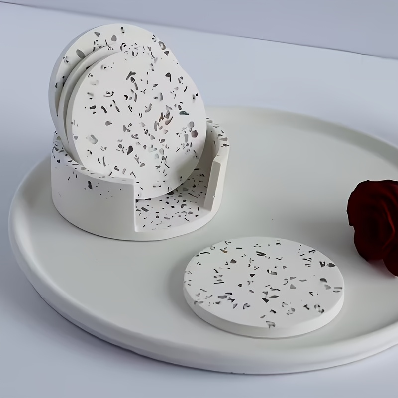 5pcs Round Coaster Silicone Mo - Serving Tray Mold review and price