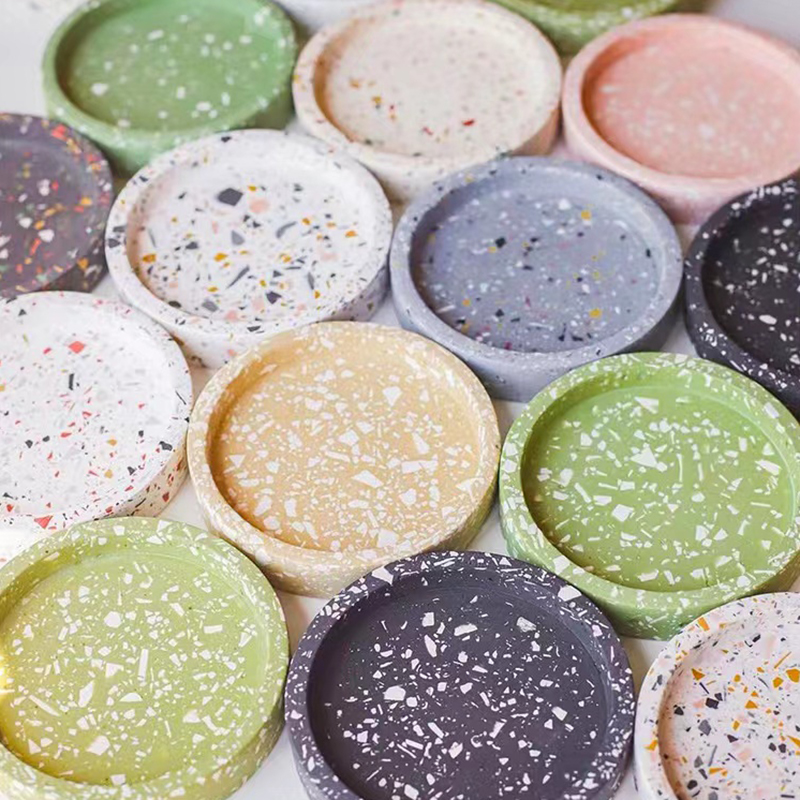 Round Tray Cement Molds Silico - Coaster Mold Round review and price