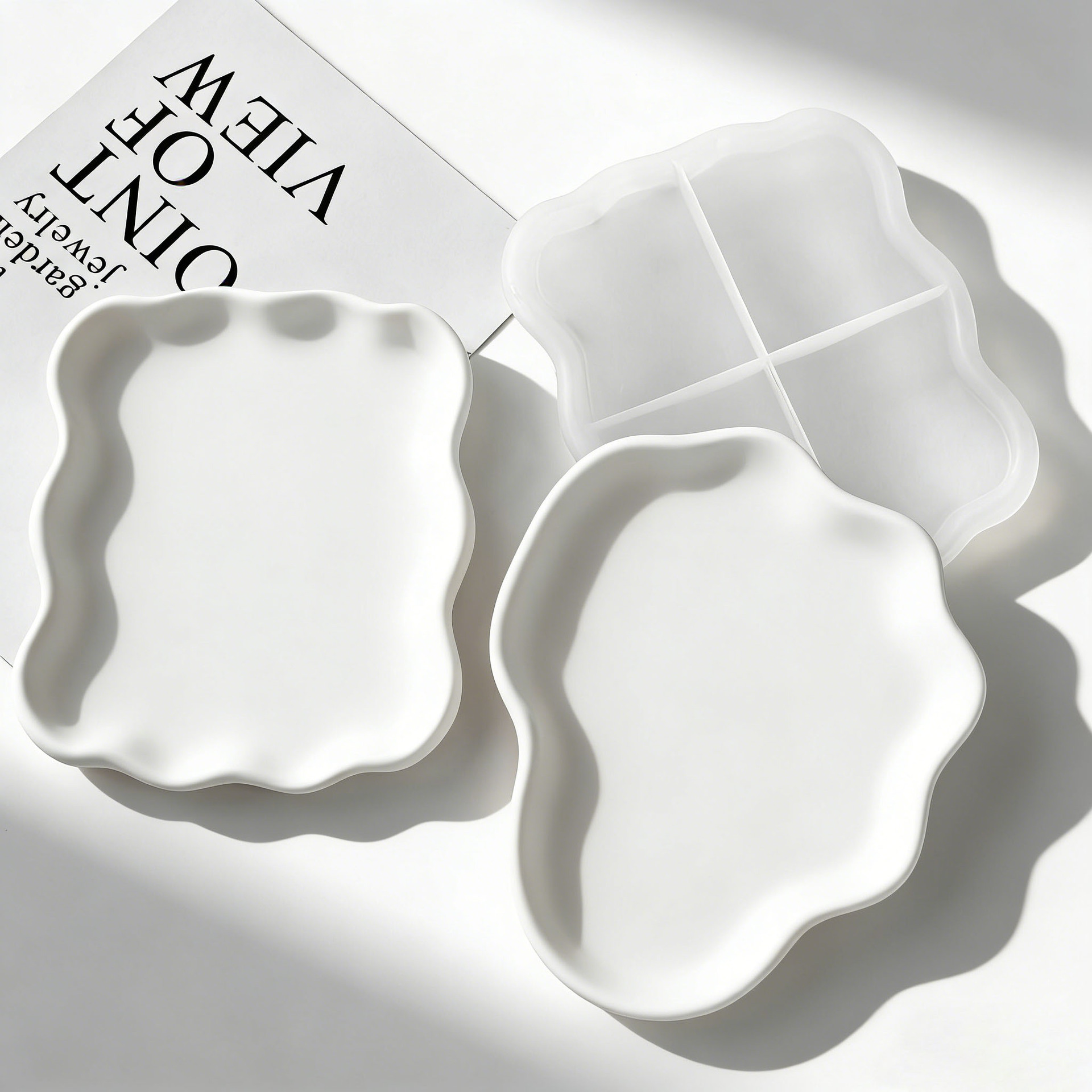 DIY Geometric Wave Plaster Coa - Serving Tray Mold review and price