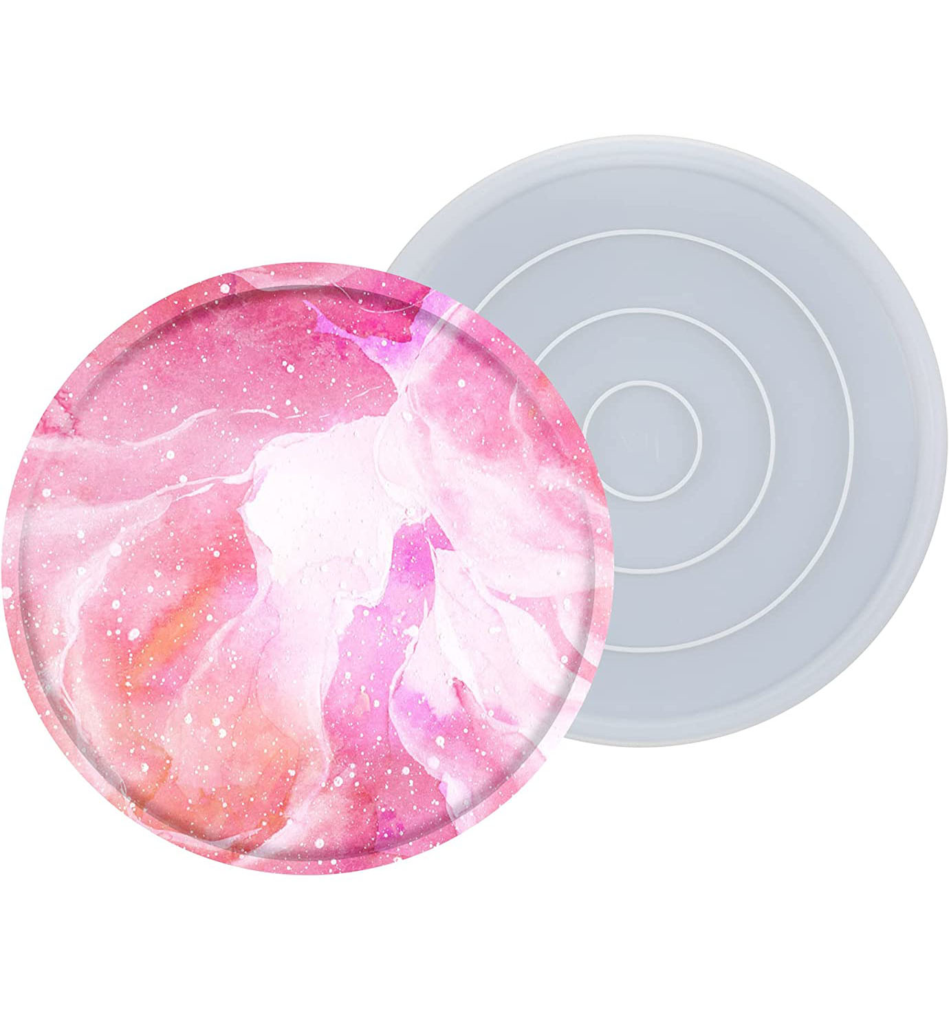 27.4cm Large Round Tray Mold J - Coaster Mold Round review and price