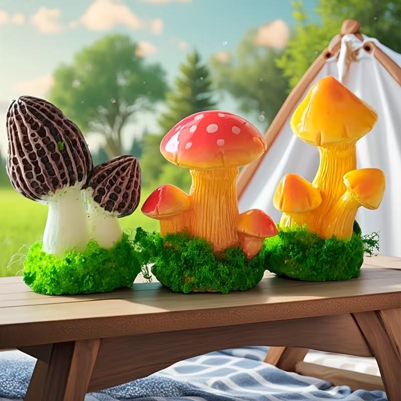 1 Set of 3pcs Artificial Mushr - Terrarium Moss Art review and price