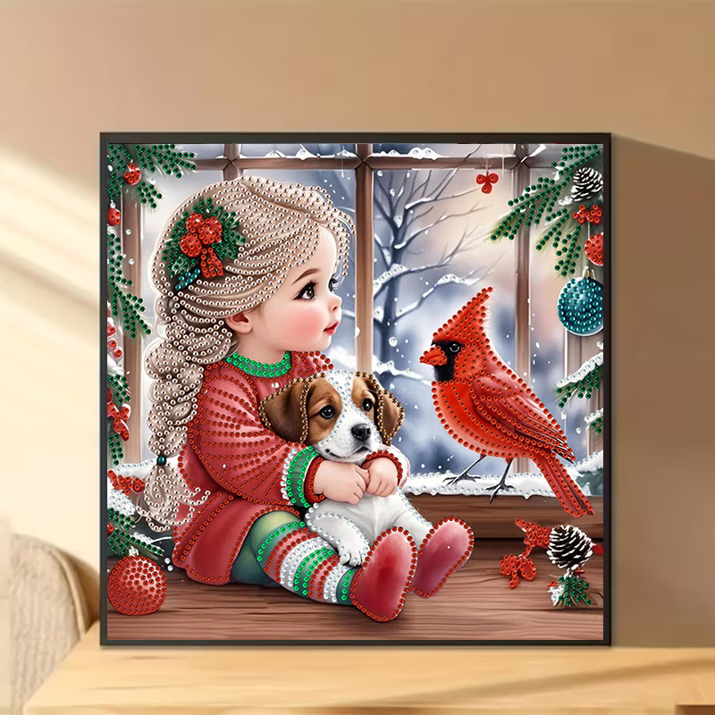 Winter Girl and Dog Diamond Pa - Resin Craft Kit review and price