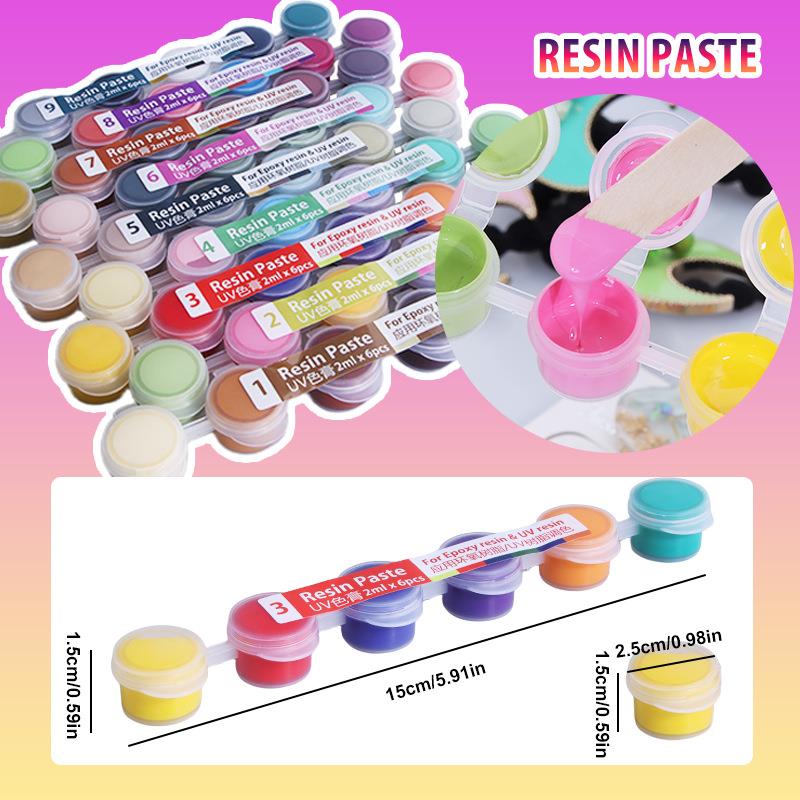 6colors/Set Paste Pigment UV R - Resin Pigment Set review and price