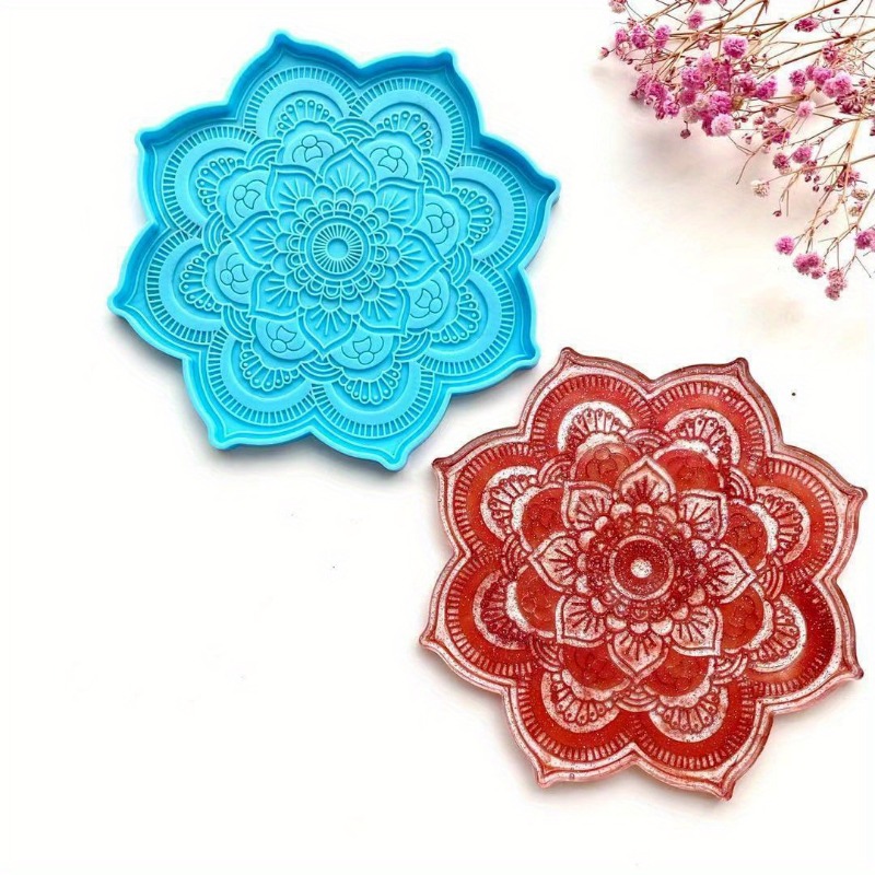 Mandala Coaster Silicone Mold  - Coaster Mold Round review and price