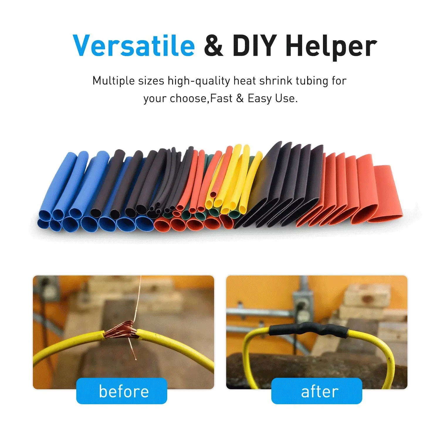 656/1060pcs Heat Shrink Tube W - Heat Gun Small review and price