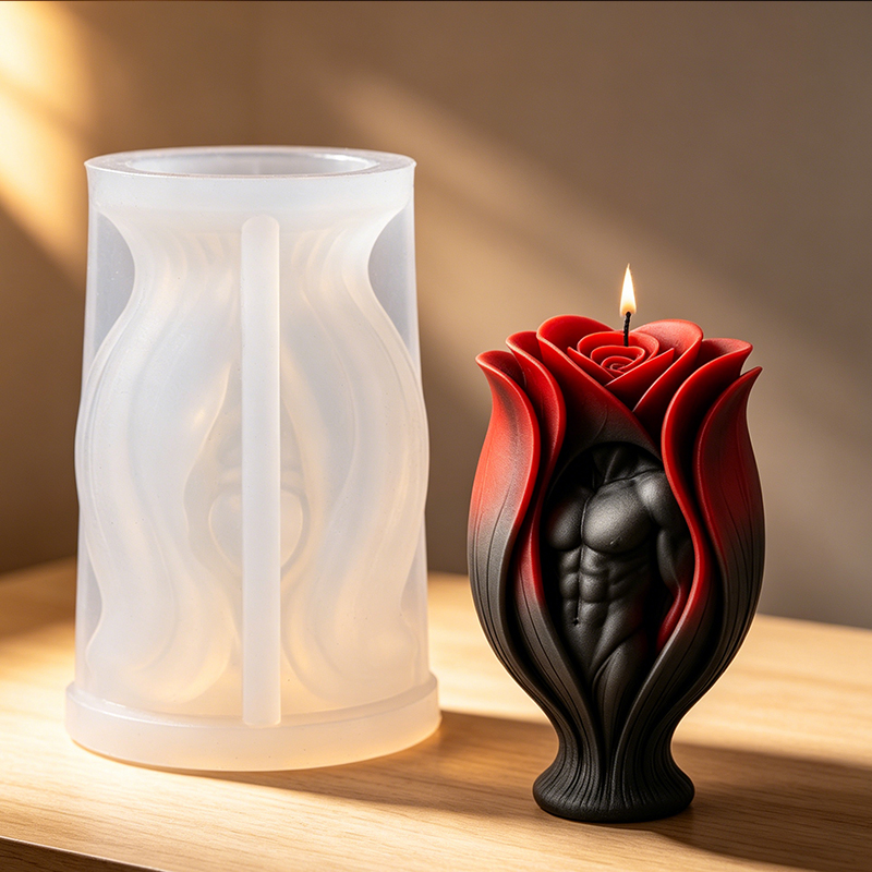 Rose Muscle Man Body Candle Si - Resin Craft Ideas review and price
