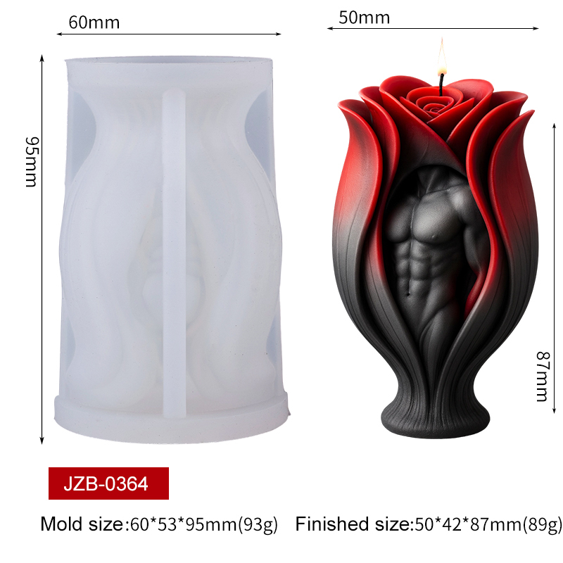 Rose Muscle Man Body Candle Si - Resin Craft Ideas review and price
