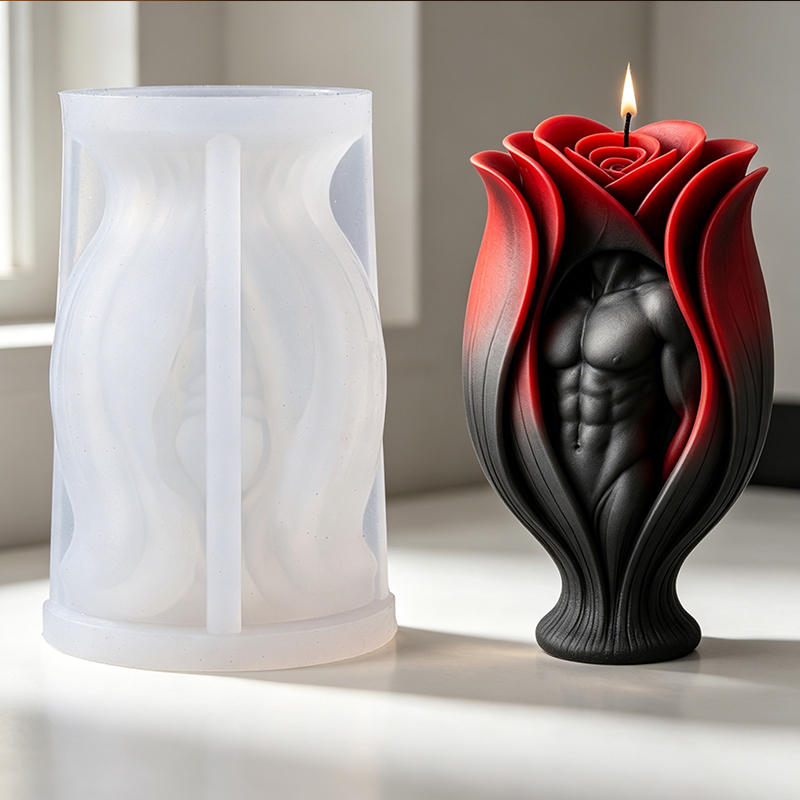 Rose Muscle Man Body Candle Si - Resin Craft Ideas review and price